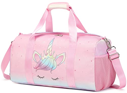 Bolsa de Deporte Niña Bolsas Deportivas Bolsa Gimnasio Gym Bag Maleta Unicornio Niña Bolsa Danza Niña