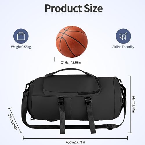 Bolsa de Deporte y de viaje impermeable, Comius Sharp - Bolsas de Gimnasia con Compartimento Zapatos y para Mojado - Ideal para Fin de Semana, para Mujeres y Hombre (A1)