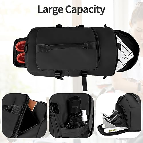 Bolsa de Deporte y de viaje impermeable, Comius Sharp - Bolsas de Gimnasia con Compartimento Zapatos y para Mojado - Ideal para Fin de Semana, para Mujeres y Hombre (A1)