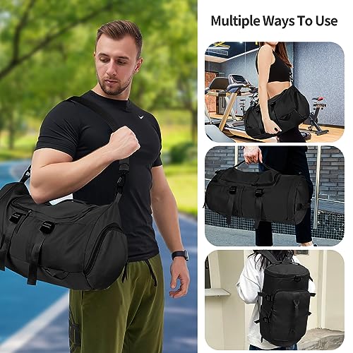 Bolsa de Deporte y de viaje impermeable, Comius Sharp - Bolsas de Gimnasia con Compartimento Zapatos y para Mojado - Ideal para Fin de Semana, para Mujeres y Hombre (A1)