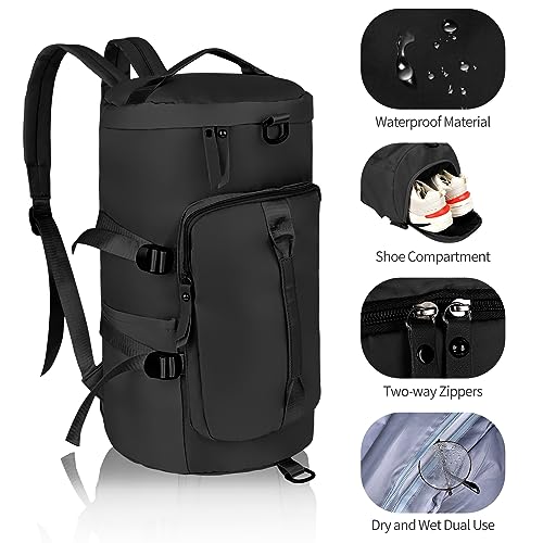 Bolsa de Deporte y de viaje impermeable, Comius Sharp - Bolsas de Gimnasia con Compartimento Zapatos y para Mojado - Ideal para Fin de Semana, para Mujeres y Hombre (A1)