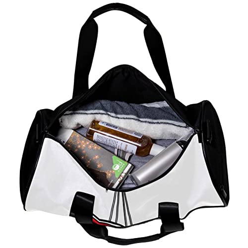 Bolsa de lona redonda deportiva para gimnasio con correa de hombro desmontable, guantes de boxeo para colgar, bolsa de entrenamiento para mujeres y hombres