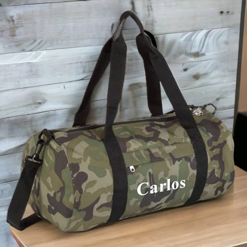 Bolsa Deporte Personalizada con Nombre Macuto Bolso de Viaje Unisex Hombre Mujer Color a Elegir