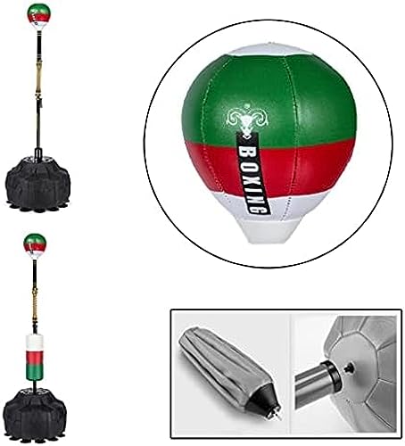 Bolsas De Velocidad Speed ​​Ball Cabeza De Bola Inflable - Reflex Ball Cobra Bag - Accesorios De Bolsa De Velocidad De Bola De Boxeo Independiente, Incluido Gratis,Verde,22 * 18cm,Hilarious123