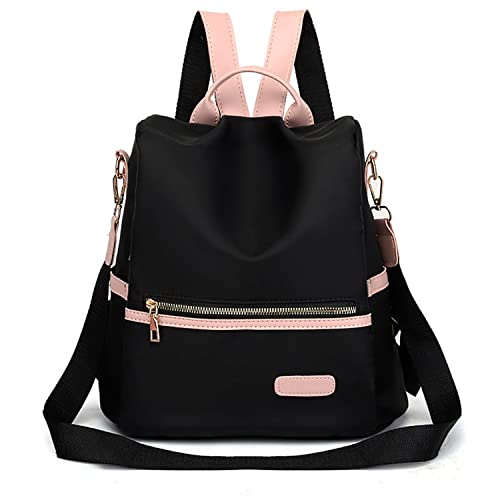 Bolso Mochila Mujer Antirrobo, Moda Portatil Bandolera Casual Regalo, Grande Impermeable Niñas Escolares, para School Viaje - Negro