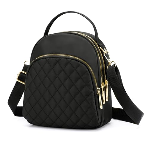 Bolso Mochila Mujer Antirrobo, Moda Portatil Bandolera Casual Regalo, Impermeable Niñas Escolares, para School Viaje Negro