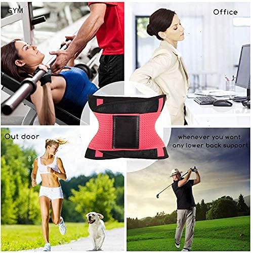 Boolavard Cinturón Waist Trainer para Mujer - Cinturón Cincher Trimmer - Cinturón Adelgazante para el Cuerpo - Cinturón Deportivo con Faja (UP UP) (Naranja, S)