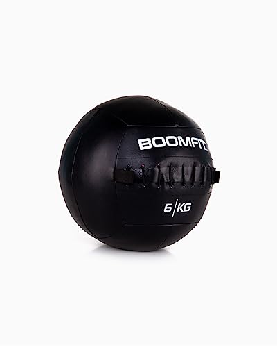 BOOMFIT Wall Ball 6Kg, Unisex-Adult, Black, One Size