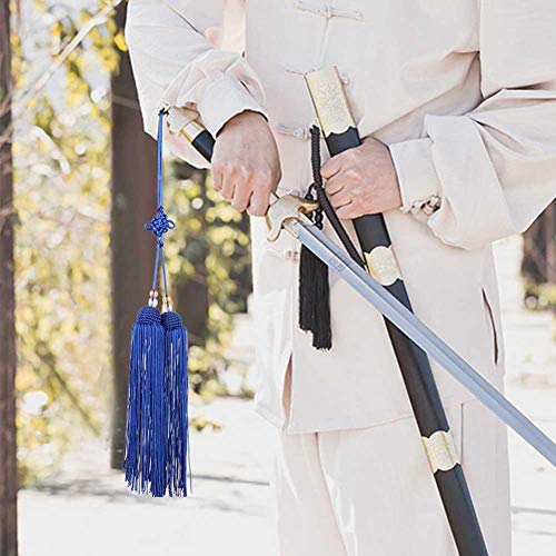 Borla China Tai Chi Espada Borla Artes Marciales Chinas Kungfu Espada Borla para Taiji Espada Home Handing Decoration(Royalblue Short Sword Tassel)