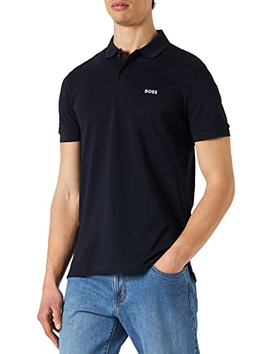 BOSS Piro Camisa de Polo, Dark Blue402, L para Hombre