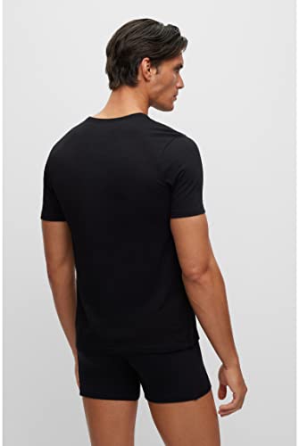 BOSS T-Shirt RN 3P Classic Camiseta, Black 1, XL para Hombre