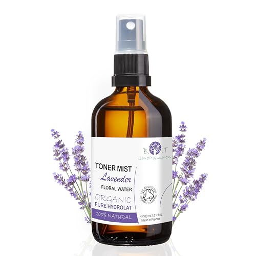 B.O.T Cosmetic & Wellness - Agua Floral de Lavanda Orgánica 100% | Piel Sensible y Madura | Aroma Natural | Estimula Crecimiento Capilar | Combate Celulitis, 100 ml