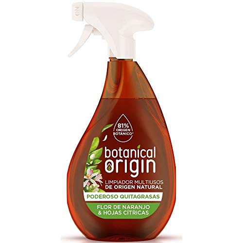 Botanical Origin Limpiador multiusos ecológico, Fragancia Flor de Naranjo y Hojas Cítricas - 500 ml