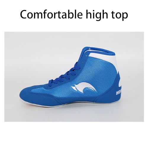 Botas Boxeo Deportivas Ligeras,Zapatos De Boxeo Mujer,Zapatos De Lucha Hombres,Malla Transpirable,Grueso,Moda,Adecuado para Hombres,Mujeres,NiñOs Y Adolescentes