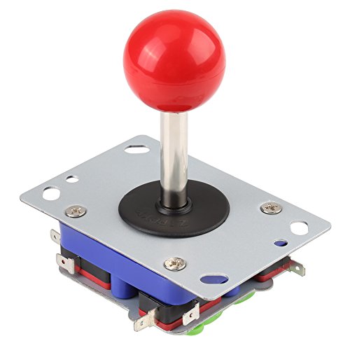 Botones Arcade de 1 Jugador y Joystick DIY Controller Kit, Juego de 2/4/8 vías Joystick Ball para Arcade Gaming