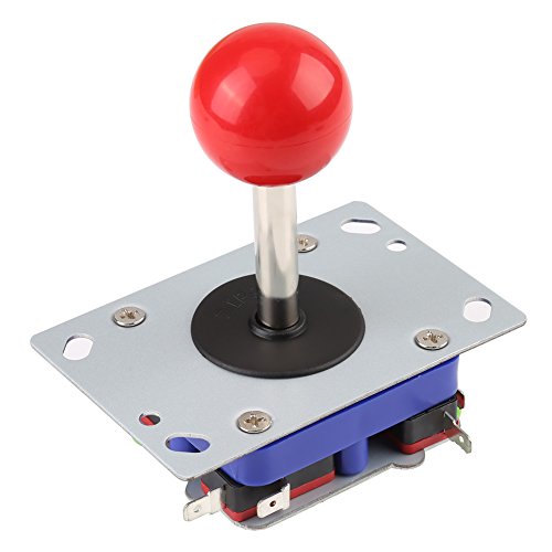 Botones Arcade de 1 Jugador y Joystick DIY Controller Kit, Juego de 2/4/8 vías Joystick Ball para Arcade Gaming