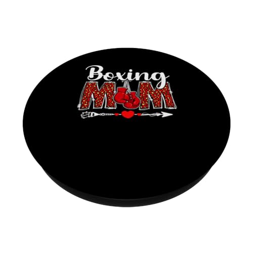 Boxeo Madre Boxeo Mamá Leopardo Boxeo Mamá Día de la PopSockets PopGrip Intercambiable