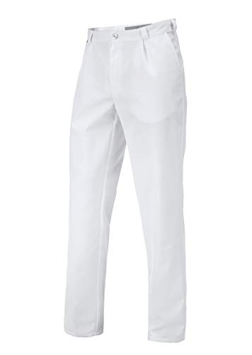 BP 1359-558-21-52l Pantalón Hombre con Dobladillo y Bolsillos 245,00 g/m² Mezcla de Tejido, Blanco, 52L