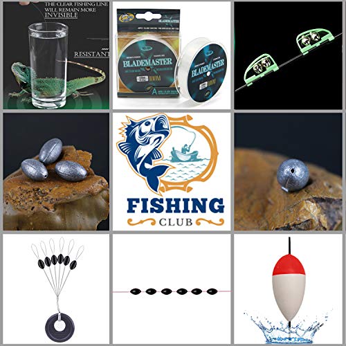 BPS Kit Combo de Pesca Incluye Caña de Pescar Spinning Telescópica Carrete de Pesca Cebos y Accesorios de Pesca para Mar de Agua Salada de Agua Dulce OZL-01071 * 1