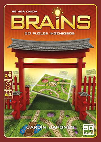 Brains, EL Jardin JAPONES - Juego de Lógica con 50 Puzzles, 1 Jugador a Partir de 8 Años