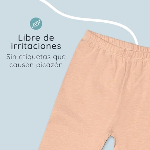 Bramble & Bear Leggins Bebé y Niño/Niña Pequeño/a (Pack de 3) - Suaves Leggins Unisex para Bebés de 0 a 3 Años - Leggins de Algodón Orgánico con Cintura Elástica - Ropa de Bebé Cómoda, Bonita y Cálida