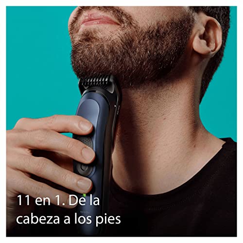 Braun Recortadora de Barba Series 7 Máquina Cortar Pelo, Cortapelos Hombre Kit 11 en 1 Para Barba, Pelo, Depilación Masculina, MGK7450