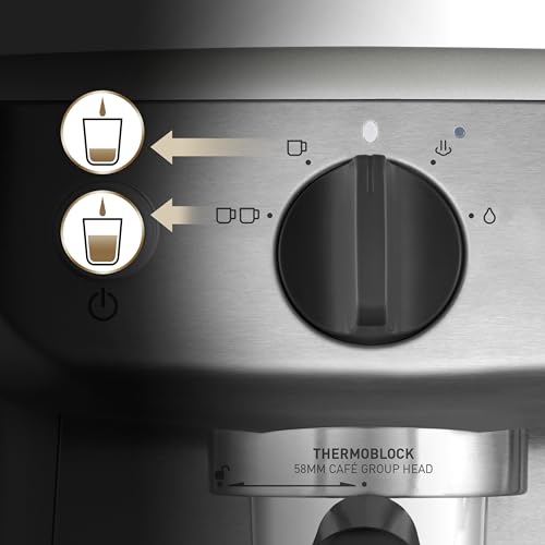 Breville Mini VCF125X - Barista máquina de café expreso, totalmente automática con espumador de leche al vapor y bomba italiana de 15 bares, 2 L, Multicolor