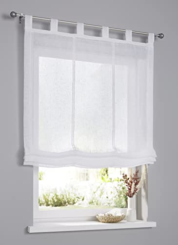 Brondby Estor Plegable con Trabillas Blanco 100 x 145 cm