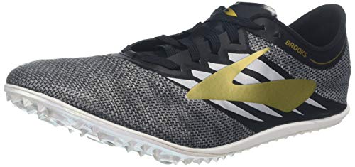 Brooks Elmn8 V4, Zapatillas de Running Unisex Adulto, Multicolor (Black/Gold/White 047), 47.5 EU