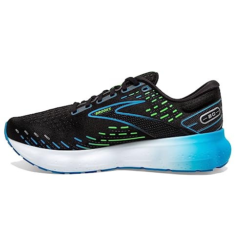 Brooks Glycerin 20, Running Shoe Hombre, Black/Hawaiian Ocean/Green, 42 EU