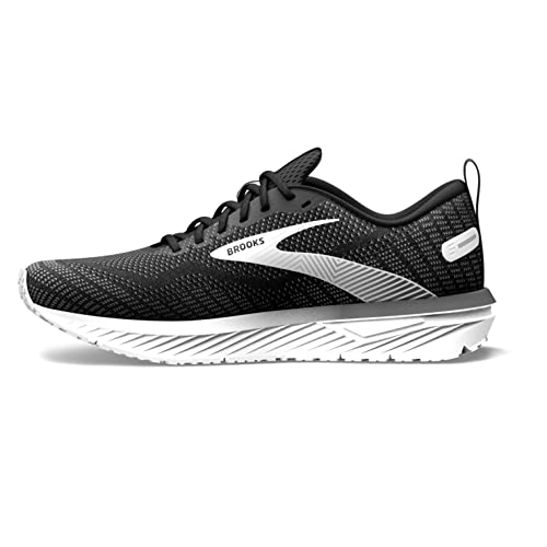 Brooks Revel 6, Zapatillas para correr para Hombre, Negro (Black Blackened Pearl White), 44.5 EU