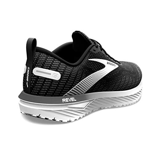 Brooks Revel 6, Zapatillas para correr para Hombre, Negro (Black Blackened Pearl White), 44.5 EU