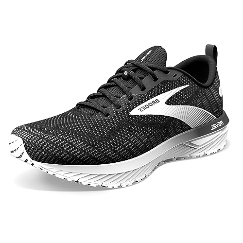 Brooks Revel 6, Zapatillas para correr para Hombre, Negro (Black Blackened Pearl White), 44.5 EU