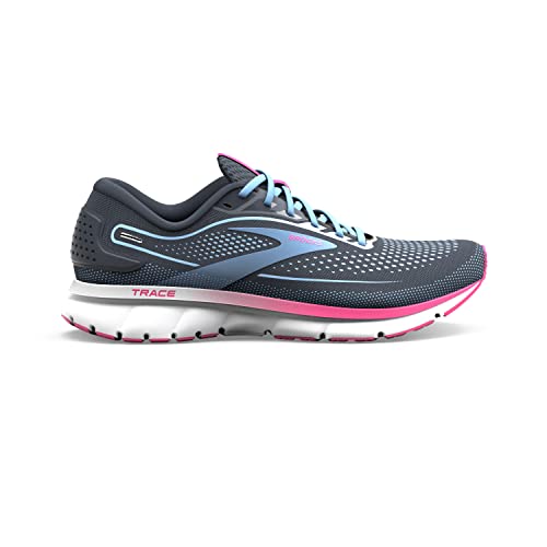 Brooks Trace 2, Zapatillas para Correr Mujer, Ebony Open Air Lilac Rose, 39 EU