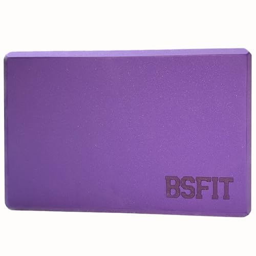 BSFIT® 1 Bloque de yoga de espuma eva 15x22,5x10 cms,Eleva tu Experiencia de Yoga y Pilates con Ladrillo yoga de Calidad. Yoga bricks, bloques elevación