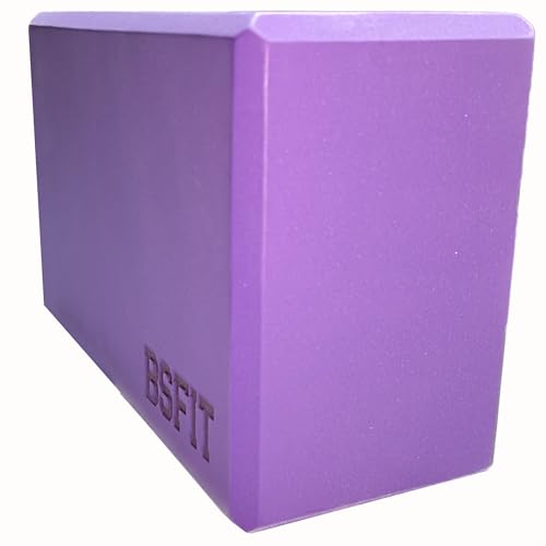 BSFIT® 1 Bloque de yoga de espuma eva 15x22,5x10 cms,Eleva tu Experiencia de Yoga y Pilates con Ladrillo yoga de Calidad. Yoga bricks, bloques elevación