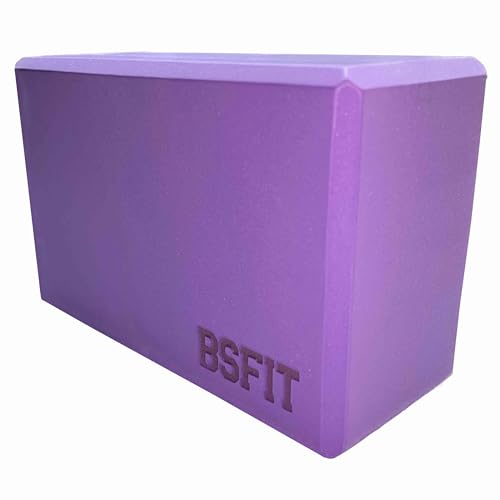 BSFIT® 1 Bloque de yoga de espuma eva 15x22,5x10 cms,Eleva tu Experiencia de Yoga y Pilates con Ladrillo yoga de Calidad. Yoga bricks, bloques elevación