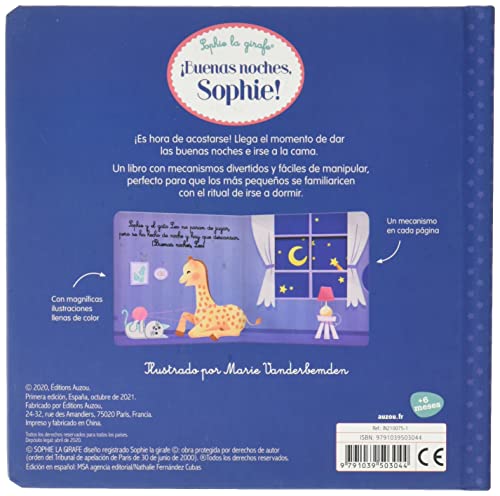 ¡Buenas noches, Sophie! Libro con mecanismos y solapas (Sophie la girafe)