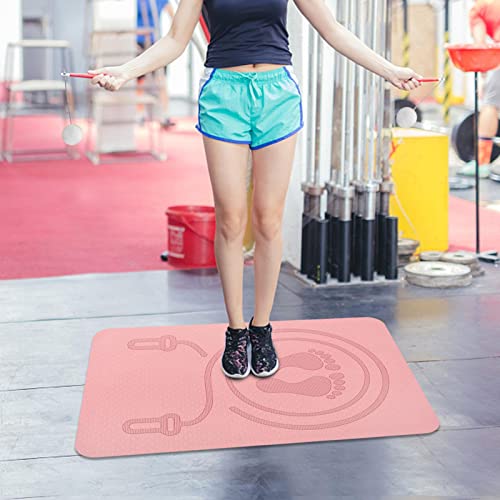 Buffer Mute Alfombrilla de ejercicio para saltar con cuerda para entrenar pisos de gimnasio en casa, almohadilla de fitness que absorbe los golpes, equipo antideslizante para protección de pisos y