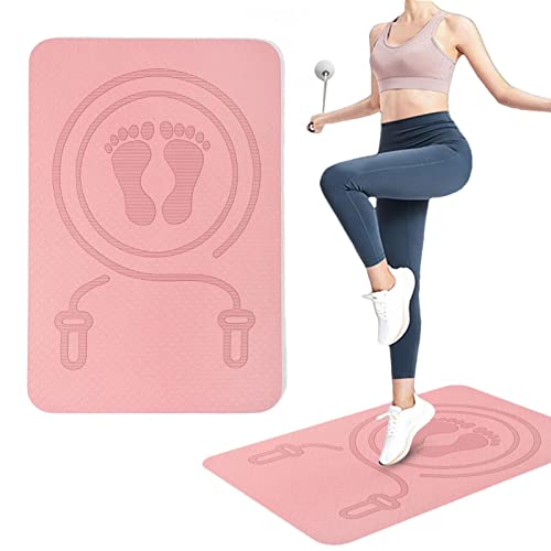 Buffer Mute Alfombrilla de ejercicio para saltar con cuerda para entrenar pisos de gimnasio en casa, almohadilla de fitness que absorbe los golpes, equipo antideslizante para protección de pisos y