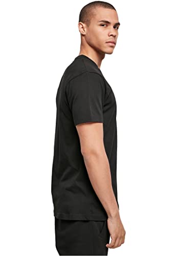 Build Your Brand Basic Round Neck T-Shirt Camiseta, Black, 4XL para Hombre