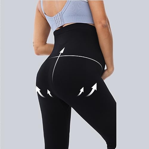 Buliezy Leggings premamá, Embarazada Leggings elástico Suave Pantalones de Yoga opacos para Embarazadas, Largos Pantalones para Embarazadas Negro, Cintura Alta Polainas Maternidad