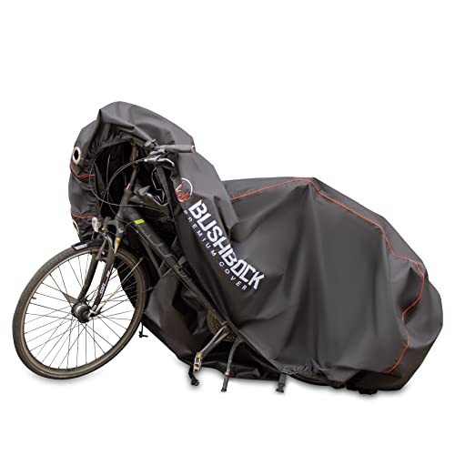 BUSHBOCK® Premium Ripstop - ¡no se rompe! Garaje para Bicicletas Impermeable y Resistente a la Intemperie, Fabricado con Material Extremadamente Duradero y Resistente a los desgarros