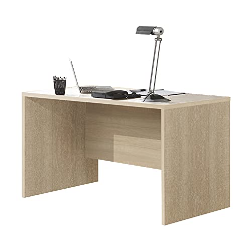 Buyqualia Escritorio Mesa Oficina o despacho (Roble, Largo 120 cm)