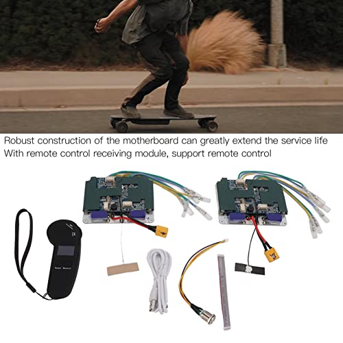 BuyWeek Kit de Controlador de Monopatín Eléctrico, Control Remoto del Controlador de Longboard Eléctrico Correa Motor Drive 10S Acceso al Tablero de Control Accesorios Monopatin Electrico