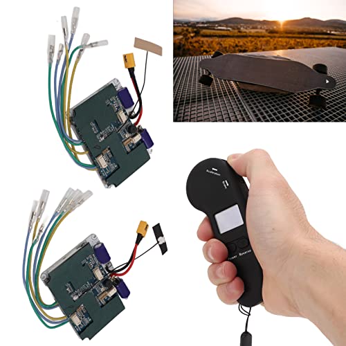 BuyWeek Kit de Controlador de Monopatín Eléctrico, Control Remoto del Controlador de Longboard Eléctrico Correa Motor Drive 10S Acceso al Tablero de Control Accesorios Monopatin Electrico