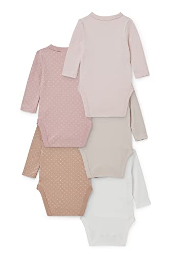 C&A Bebés niñas Body Pack: 5 prendas, 1 precio rosa 74