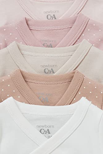 C&A Bebés niñas Body Pack: 5 prendas, 1 precio rosa 74