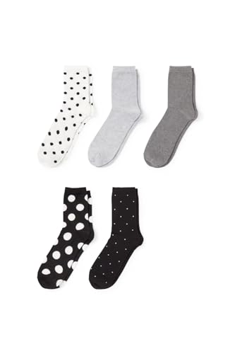 C&A Mujer Calcetines Pack: 5 pares, 1 precio negro 35-38