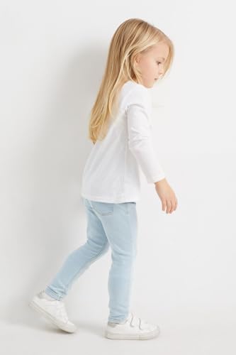 C&A Niños: niñas Jeggings Pack: 2 Prendas, 1 Precio Vaqueros - Azul Claro 98